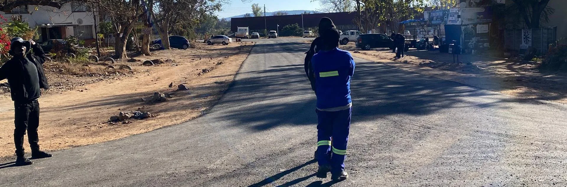 Completed asphalt road on the Rerekai Tagwena project